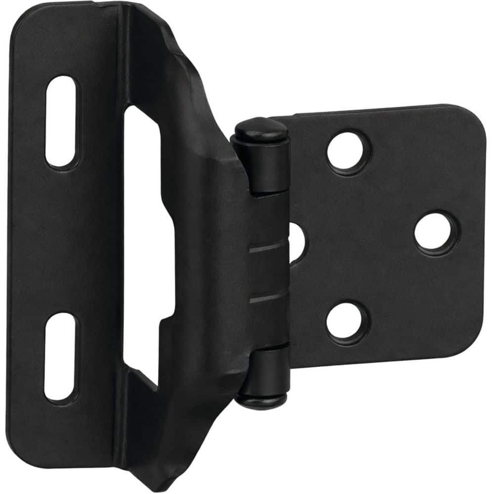 Liberty Face Frame Semi-Wrap 1/2 in. Overlay Matte Black Cabinet