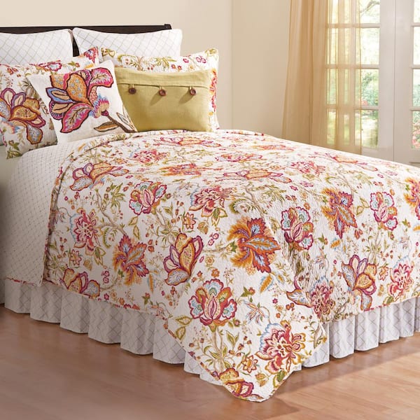 C&F HOME Bethany 3-Piece Pink King Quilt Set