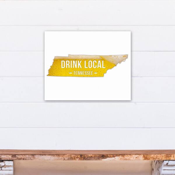 DESIGNS DIRECT 20 in. "x 16 in. "Tennessee Drink Local Beer Printed Canvas Wall Art"