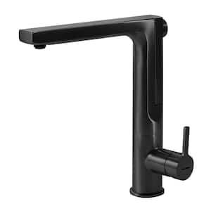 Ascend Single-Handle Pull Out Sprayer Kitchen Faucet with Integrated Pull Up and CeraDox Technology in Matte Black
