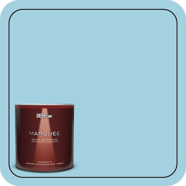 BEHR MARQUEE 1 qt. #M480-3 Bengal Blue Matte Interior Paint & Primer