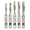EMBER & VALOR Replacement For Milwaukee 48-89-4874 Shockwave 5-Piece SAE Impact Drill Tap Set - Chrome Finish