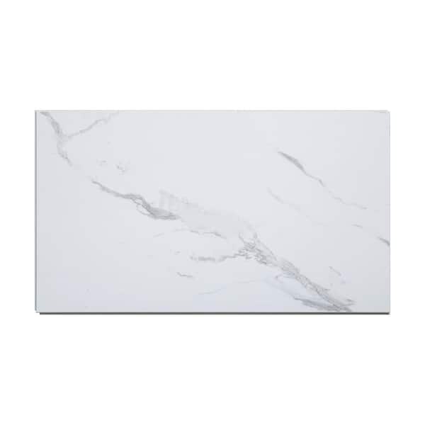 PALISADE 25.6 in. L x 14.8 in. W Carrara Marble No Grout Vinyl Wall Tile  (21 sq. ft./case) 53010 - The Home Depot