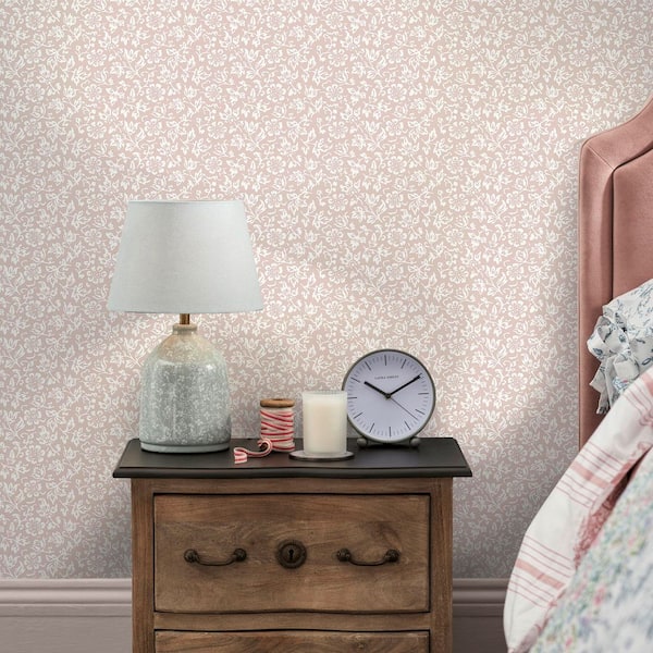 Laura Ashley Sweet Alussym Plaster Pink Wallpaper