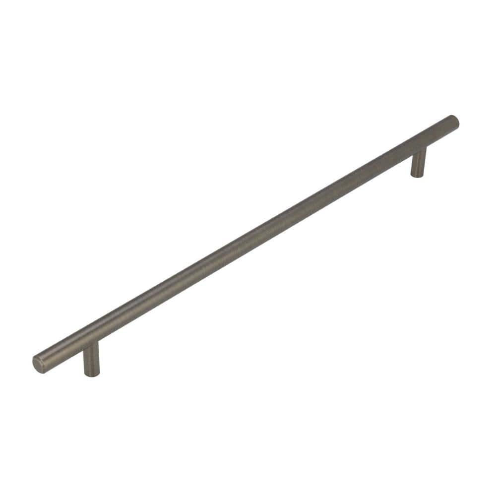 Bar Pulls 12-5/8 in. (320mm) Modern Gunmetal Bar Cabinet Pull