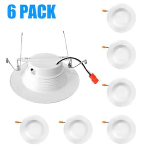 5 in./6 in. 5CCT Selectable Recessed Dimmable LED Downlight with E26 Edison Base, 1050 Lumens (6-Pack)