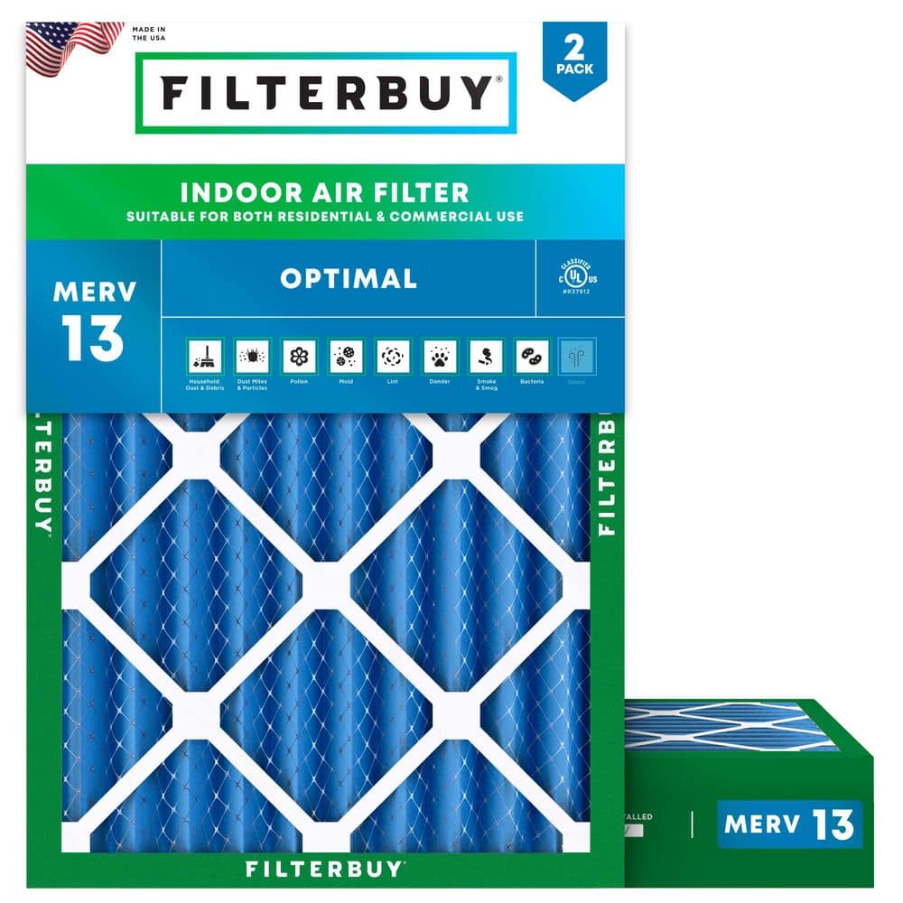 18.25 in. x 22 in. x 4 in. MERV 13 (FPR 10) Health Defense Pleated HVAC AC Furnace Air Filters Replacement (2-Pack) price history on PriceWatchPro