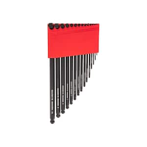 Ball End Hex L- Key Set with Holder, 15-Piece (1.3-10 mm)