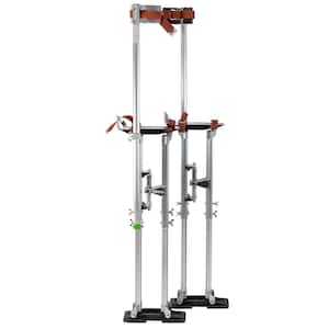 36 in. to 48 in. Adjustable Height Silver Drywall Stilts