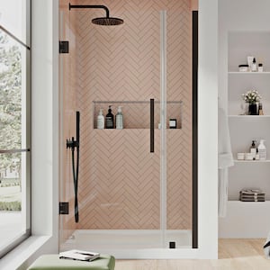 Tampa-Pro 32 in. L x 32 in. W x 72 in. H Alcove Shower Kit with Pivot Frameless Shower Door in ORB and Shower Pan