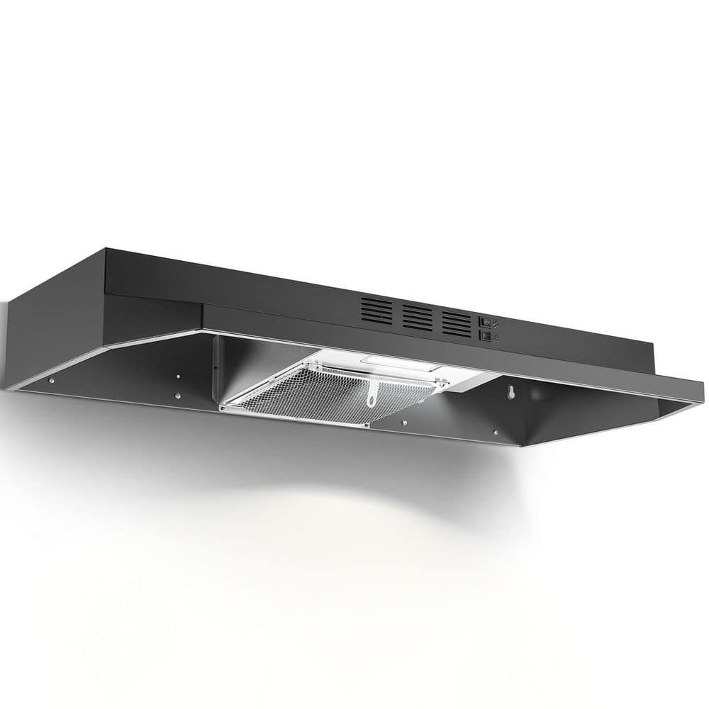 36 in. 280CFM Under Cabinet Range Hood with 2-Speeds Fan, Black Range Hood with Rocker Button Control, LED Light price history on PriceWatchPro