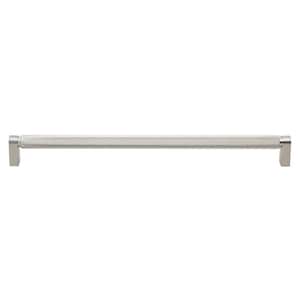 12-5/8 in. (320mm) Center-to Center Satin Nickel Knurled Bar Pull (10-Pack )