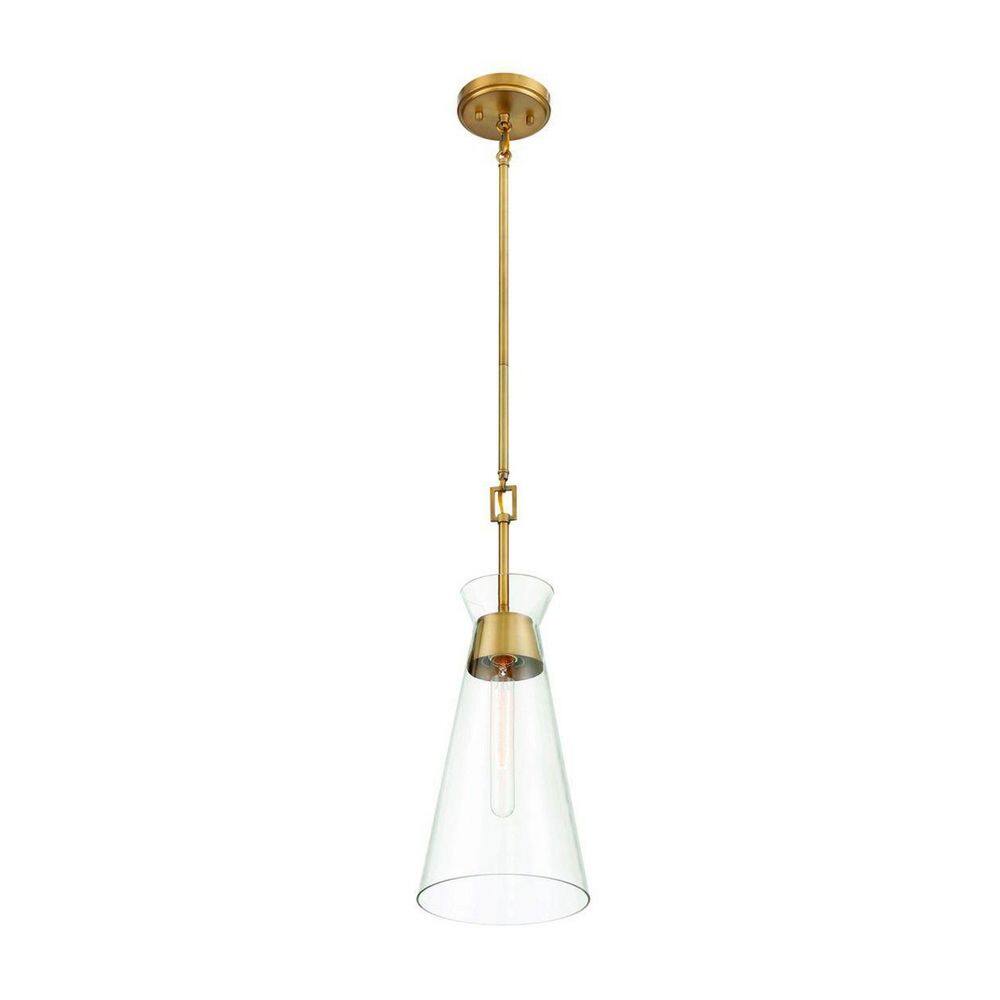 Lakewood Warm Brass Mid-Century Modern Mini Pendant Light