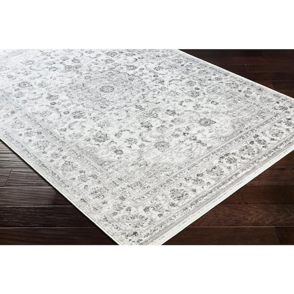 Alarie Light Gray 5 ft. 3 in. x 7 ft. 3 in. Area Rug