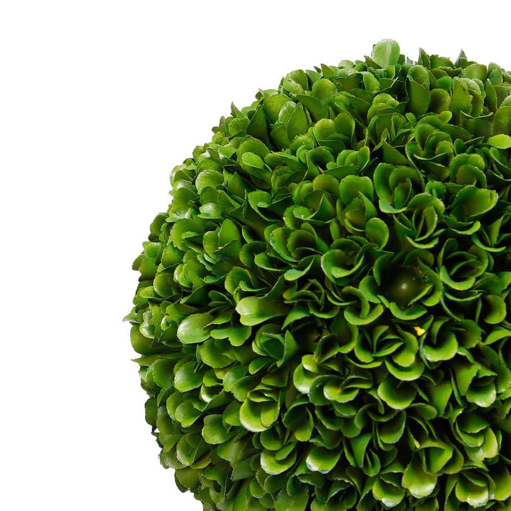 8.5" Green Plastic Boxwood Topiary Ball