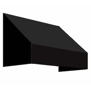 5.38 ft. Wide New Yorker Window/Entry Fixed Awning (18 in. H x 36 in. D) Black