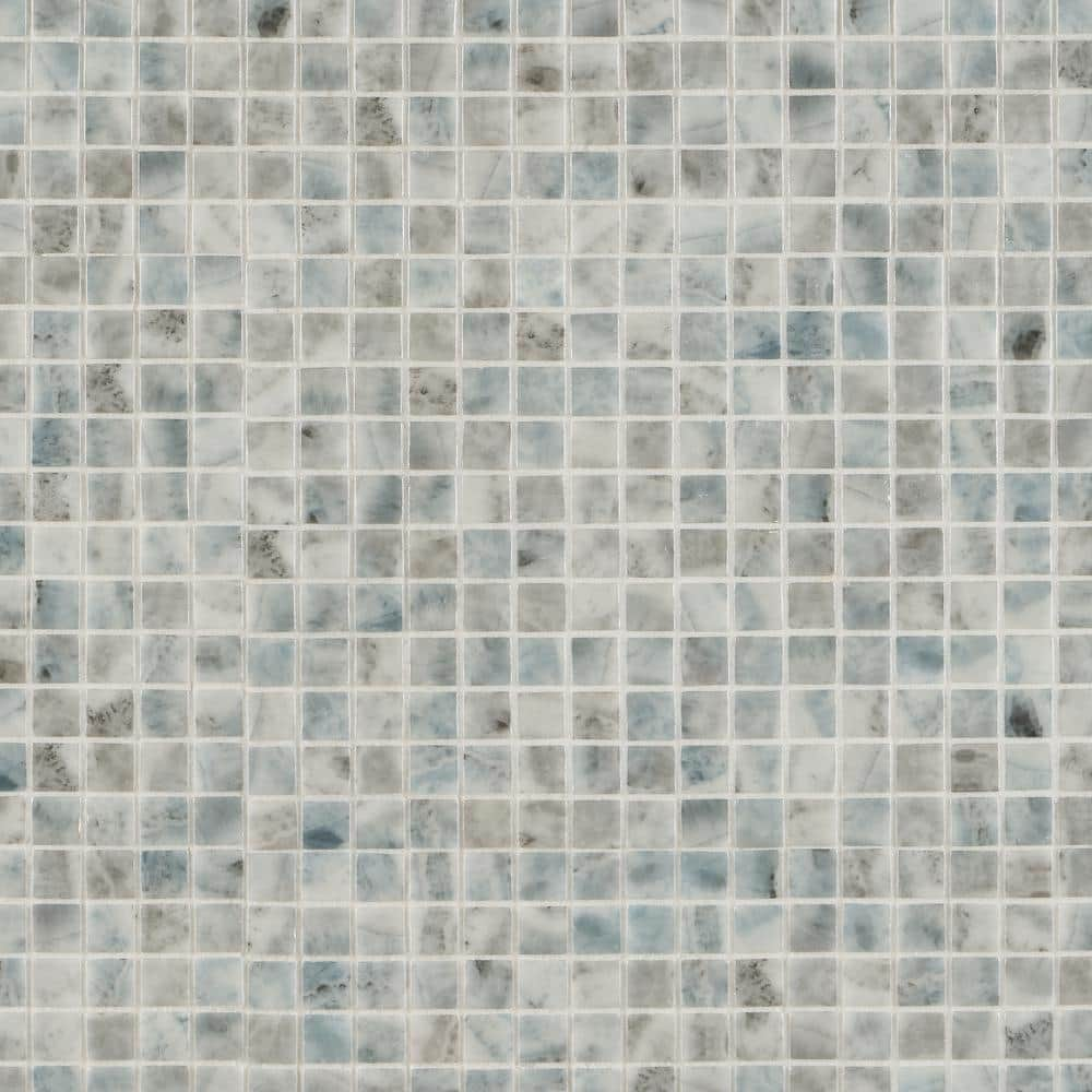 Rapids Grace Bay 4 in. x 0.19 in. Polished Glass Floor and Wall Mosaic Pool Tile Sample -  Ivy Hill Tile, EXT3RD106265