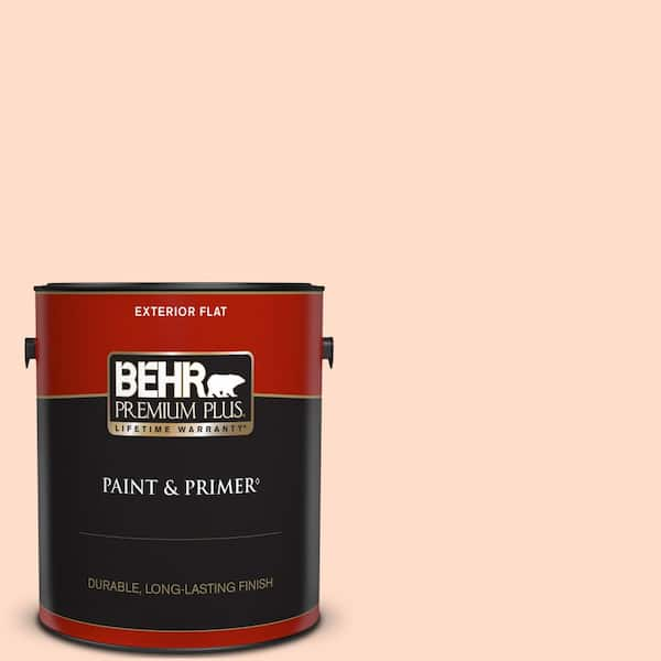 BEHR PREMIUM PLUS 1 gal. #230A-2 Beach Trail Flat Exterior Paint & Primer