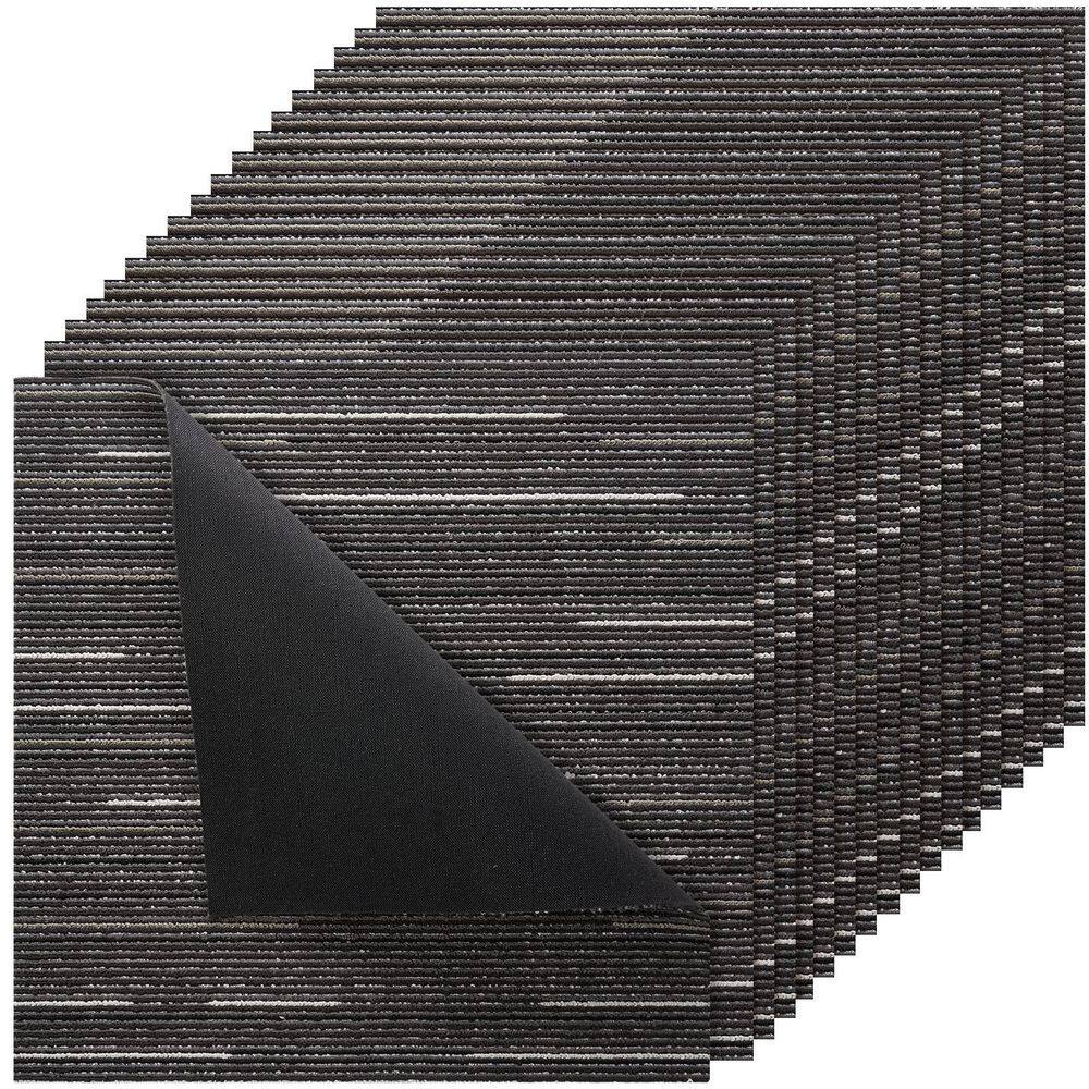 Carpet Rug Gray 24 in. x 24 in. L Adhesive Carpet Tile, Square sq. ft. Detachable Soft Plush Padded 24 Pack price history on PriceWatchPro