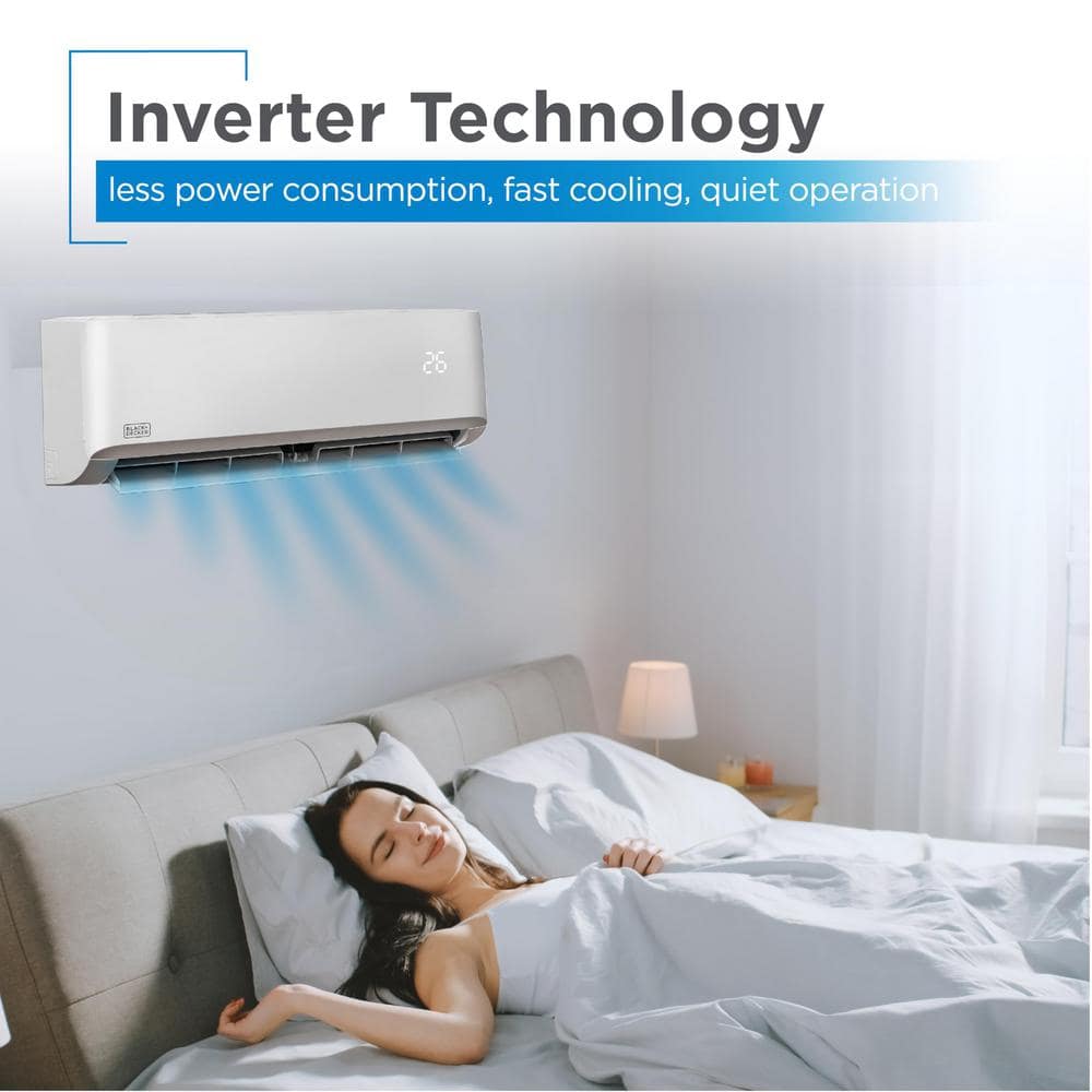 White 12,000 BTU Inverter Mini Split Air Conditioner with Heat Pump