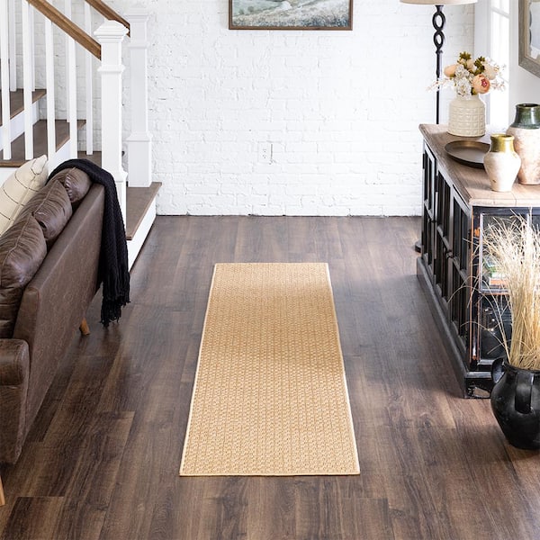 Piazza Natural 2 ft. x 7 ft. Indoor/Outdoor Runner Rug