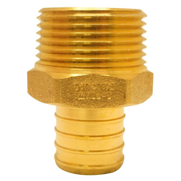1 in. Brass PEX-B Barb x 3/4 in. Male Pipe Thread Reducing Adapter