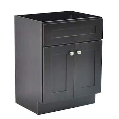 Design House Brookings Plywood 24 In W X 21 D 2 Door Shaker Style Bath Vanity Cabinet Only Espresso Ready To Assemble 586974 The Home Depot - 24 Inch Bathroom Vanity Cabinet Only