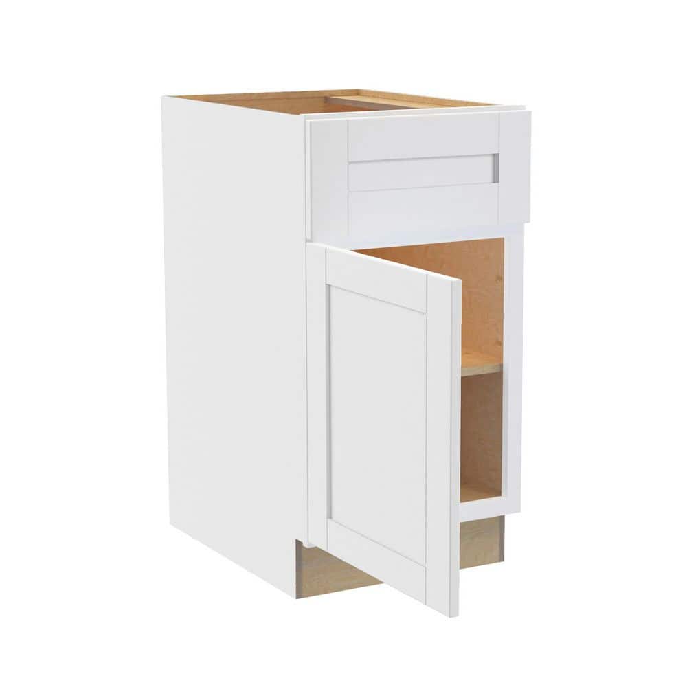 Richmond Verona White Plywood Shaker Ready to Assemble Base Kitchen Cabinet Soft Close 18 in W x 24 in D x 34.5 in H price history on PriceWatchPro