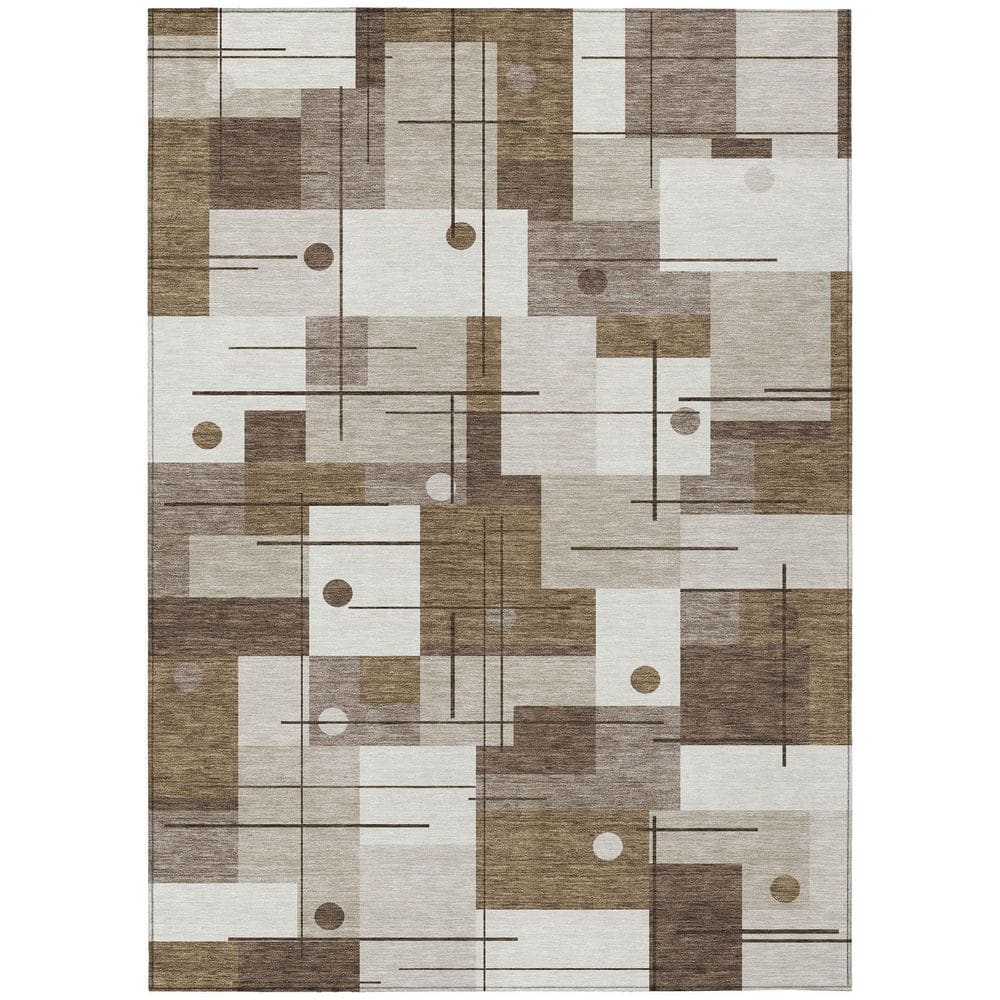 Chantille Machine Washable Indoor/Outdoor Abstract ACN2716 Beige 5 ft. x 7 ft. 6 in. Area Rug price history on PriceWatchPro