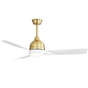 4.5 ft. Indoor White ABS 240-Volt 110 RPM Industrial Ceiling Fan with 6-Speed Control Dimmable Reversible DC Motor