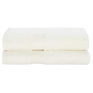 Cotton Plush Ivory 2-Pcs Bath Towel Set