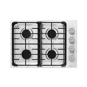 30 in. Gas Cooktop in Stainless Steel with 4 Burners Including Power Burners