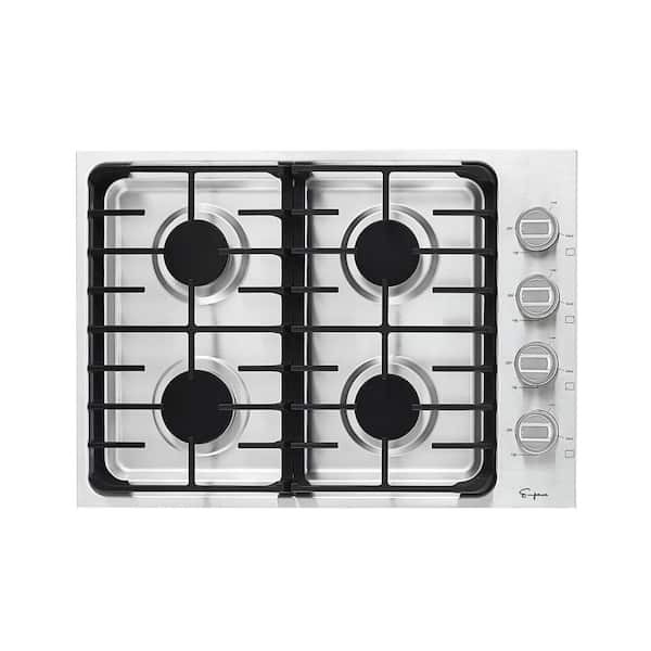 Empava 30 in. Gas Cooktop in Stainless Steel with 4 Burners Including Power Burners