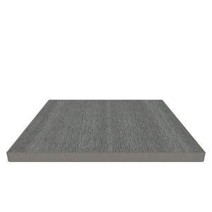 UltraShield 0.6 in. x 12 in. x 12 ft. Westminster Gray Fascia Composite Decking Board