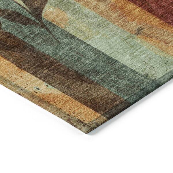 Chantille Machine Washable Indoor/Outdoor Abstract ACN1871 Wheat 10 ft. x 14 ft. Accent Rug
