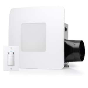 150 CFM Easy Installation Bathroom Exhaust Fan with Adjustable LED Lighting and Humidity Sensing
