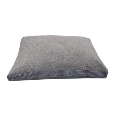 Sherpa Checkered Gusset Gray Bed