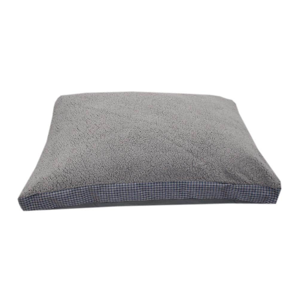 Sherpa Checkered Gusset Gray Bed