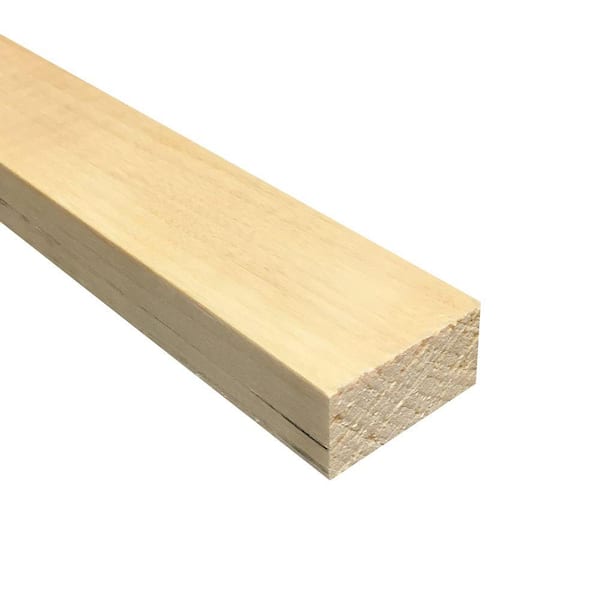 Weaber 1 in. x 2 in. x Random Length S4S Aspen Board