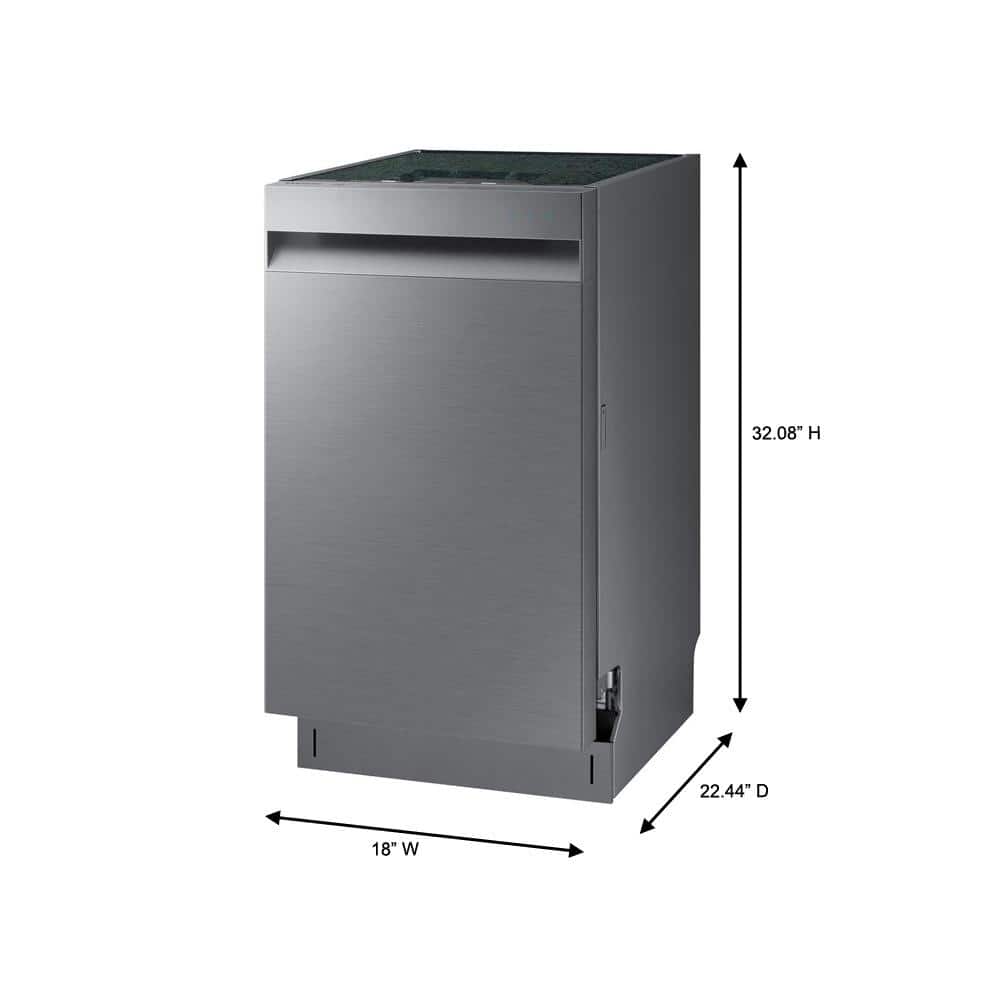 18-inch Stainless Steel Top Control Built-in Dishwasher