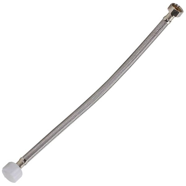 1/2 in. FIP x 7/8 in. Ballcock x 16 in. L Braided Stainless Steel Toilet Connector