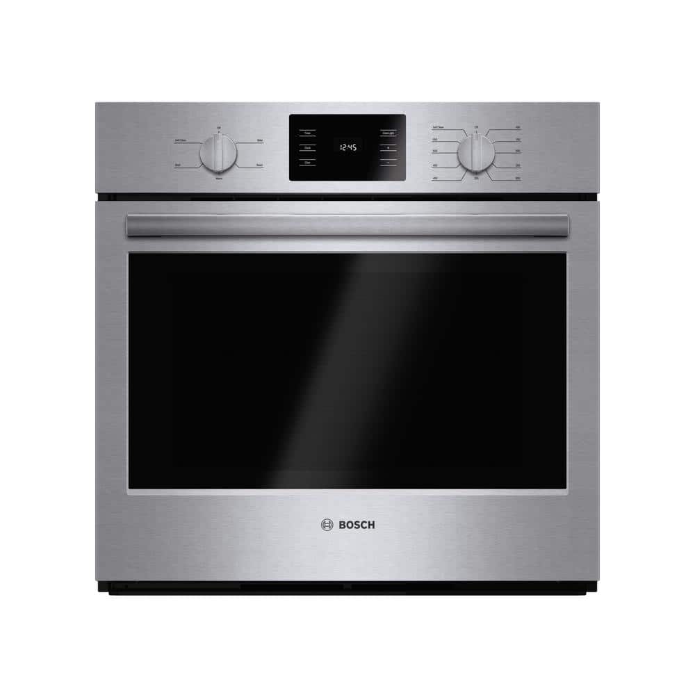 Bosch 500 Series 30 in. Built-In Single Electric Wall Oven in Stainless Steel with Thermal Cooking and Self-Cleaning, Silver
