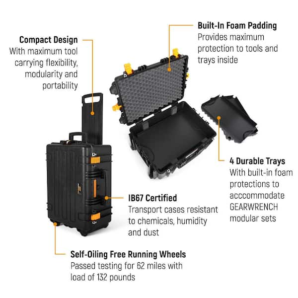 GEARWRENCH - 24 in. x 18 in. Heavy-Duty Portable Rolling Tool Case