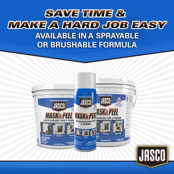 Jasco 14 oz. Mask & Peel Liquid Masking Tape & Primer EJMS301 - The Home  Depot