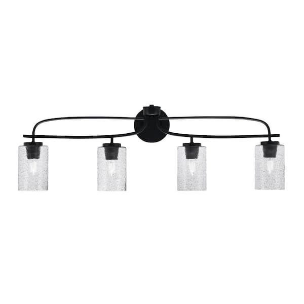 Unbranded Olympia 36 in. 4-Light Matte Black Vanity Light