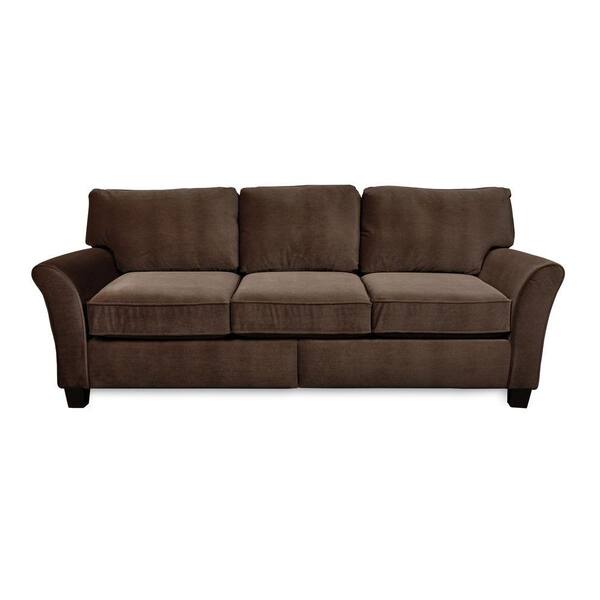 Sofab Muse Upholstered Fabric Sofa in Brown