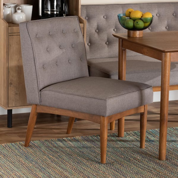 Riordan Grey and Walnut Brown Dining Chair