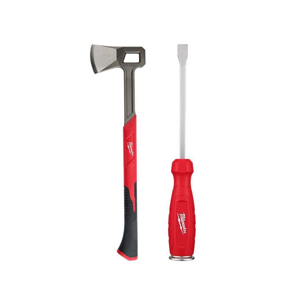 Milwaukee 26 in. Splitting Axe with Demolition Screwdriver Set 48