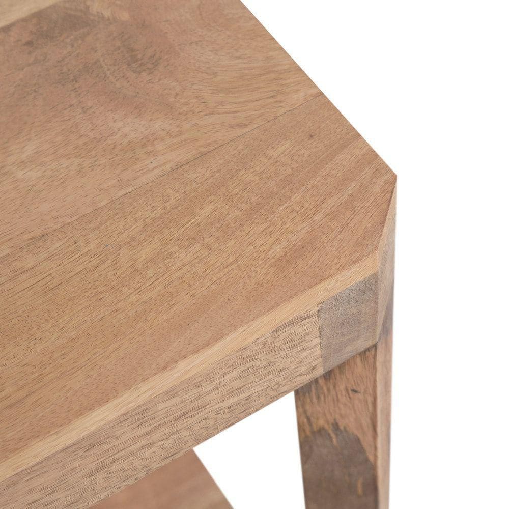 Talcott 12.00 in. Natural Square Solid Wood End Table - thumbnail 6