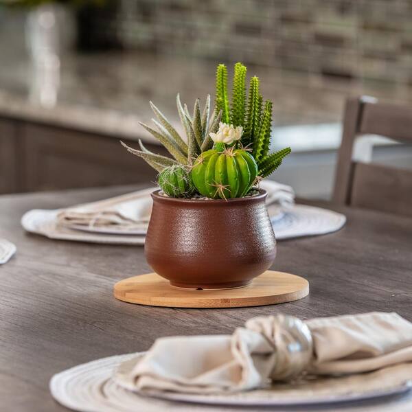 6 Inch Concrete Tray, Large Saucer for 6 Inch Planter, Minimal Round Tray,  Bathroom Decor, Catch All Dish 